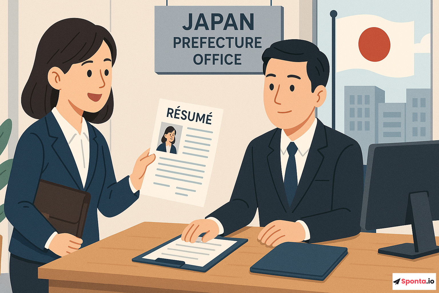 Illustration : Candidature spontanée au Bureau de la Préfecture du Japon : astuces incontournables pour décrocher le job de vos rêves