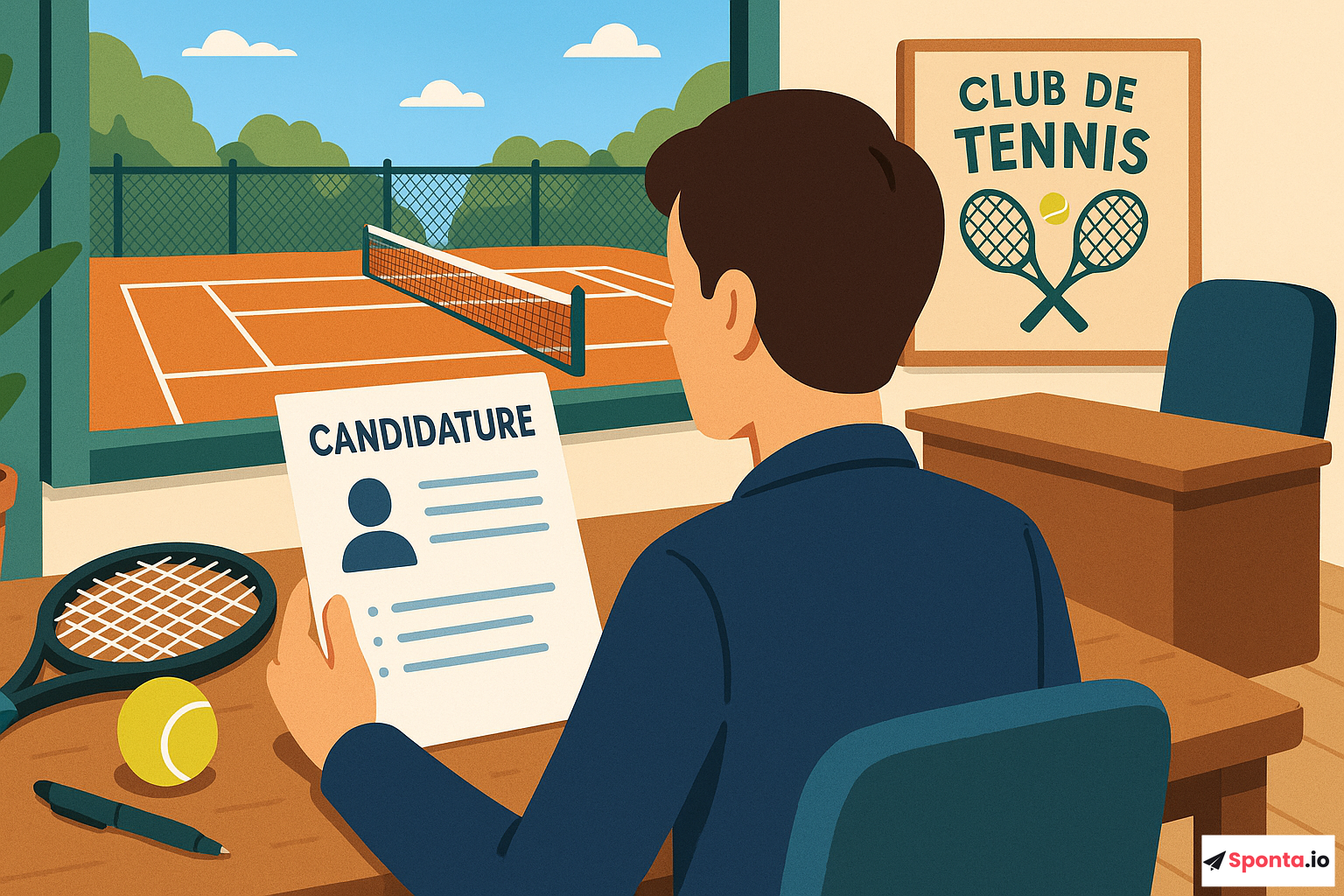 Illustration de l’article : Candidature spontanée en club de tennis : astuces incontournables pour décrocher le job de vos rêves