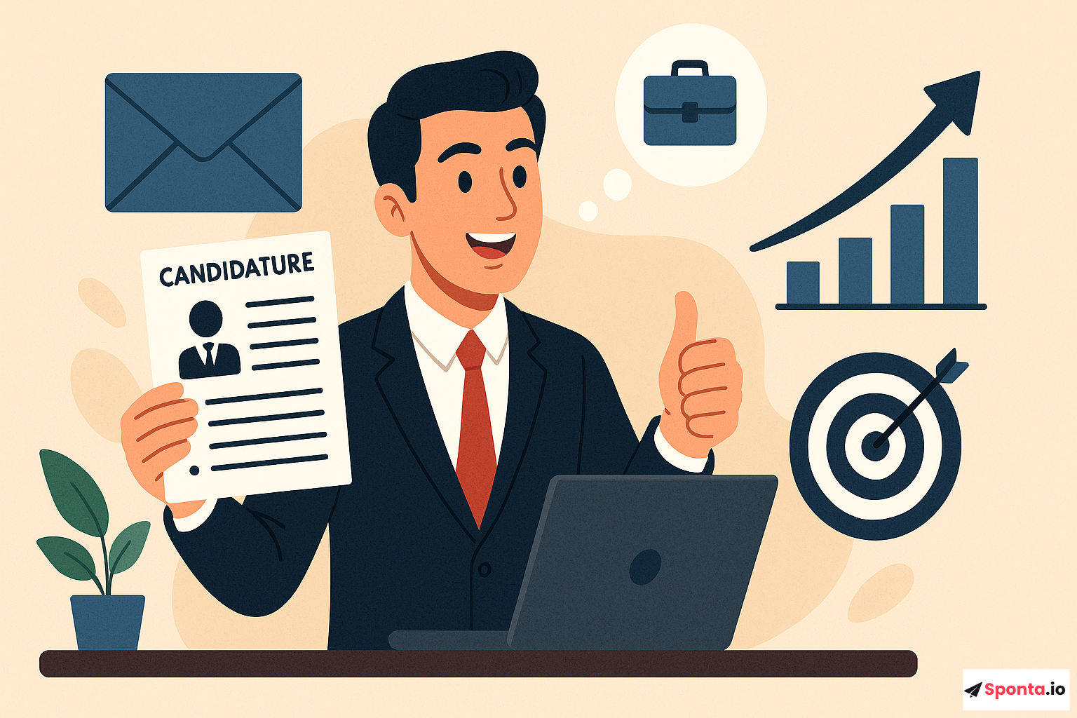 Illustration de l’article : Candidature spontanée en gestion des affaires : astuces incontournables pour décrocher le job de vos rêves