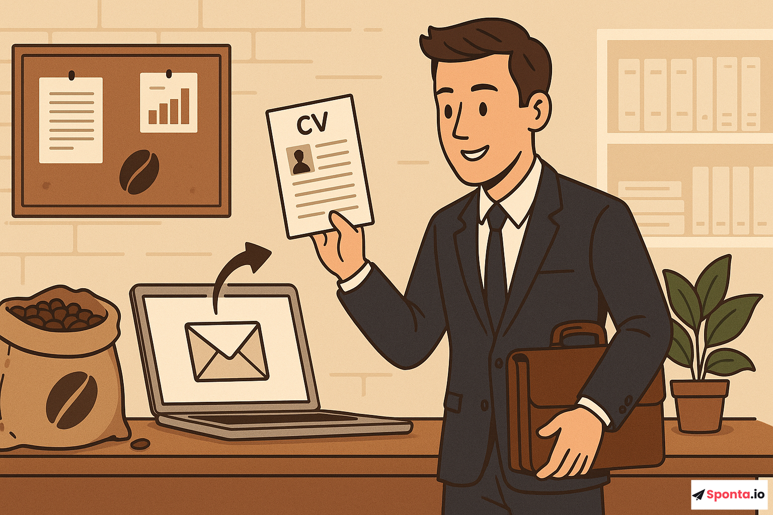 Illustration de l’article : Candidature spontanée en gros de café : astuces incontournables pour décrocher le job de vos rêves