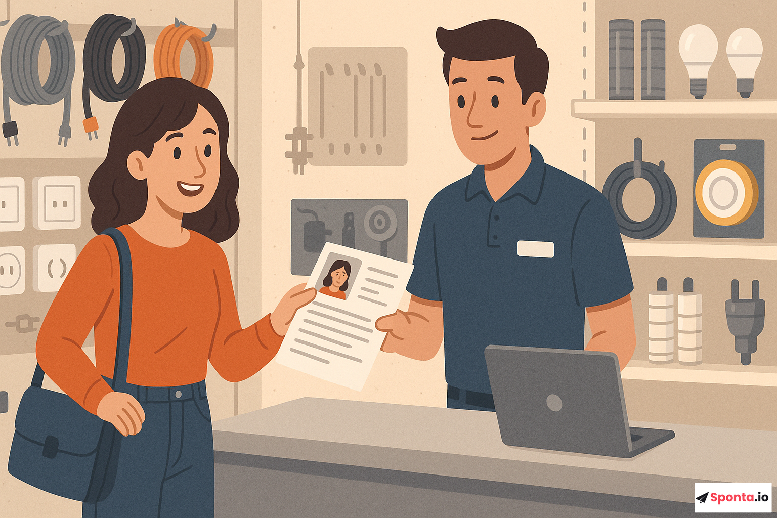 Illustration de l’article : Candidature spontanée en magasin de matériel électrique : astuces incontournables pour décrocher le job de vos rêves