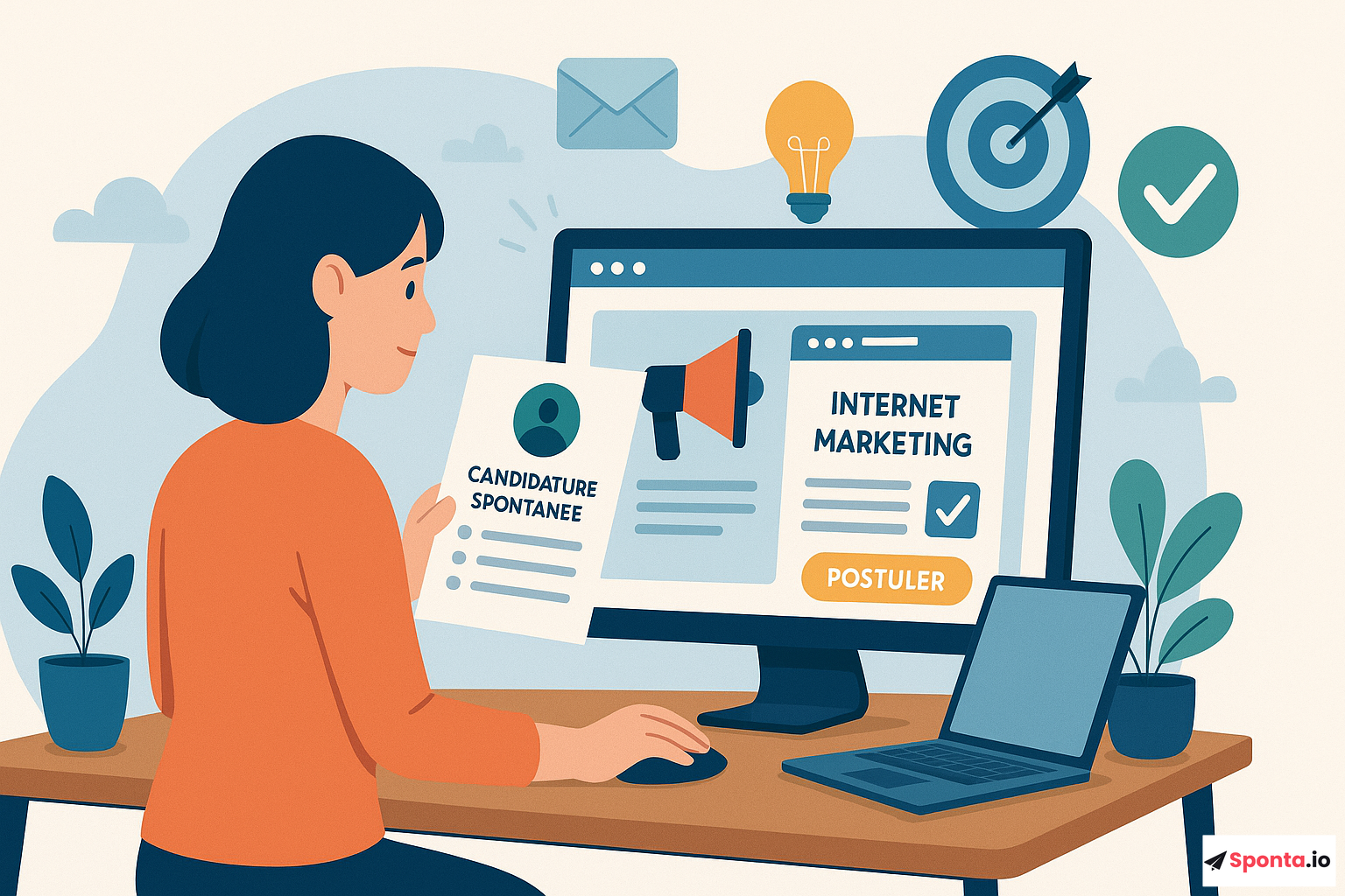 Illustration de l’article : Candidature spontanée en marketing Internet : astuces incontournables pour décrocher le job de vos rêves