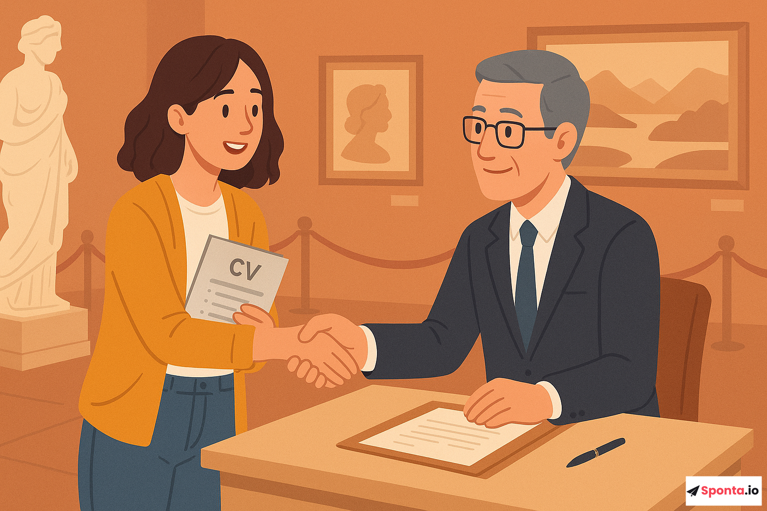 Illustration de l’article : Candidature spontanée en musée : astuces incontournables pour décrocher le job de vos rêves