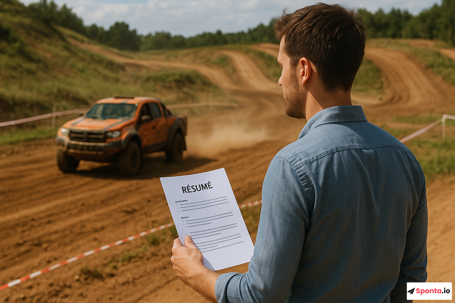 Illustration : Candidature spontanée en piste de course tout-terrain : astuces incontournables pour décrocher le job de vos rêves