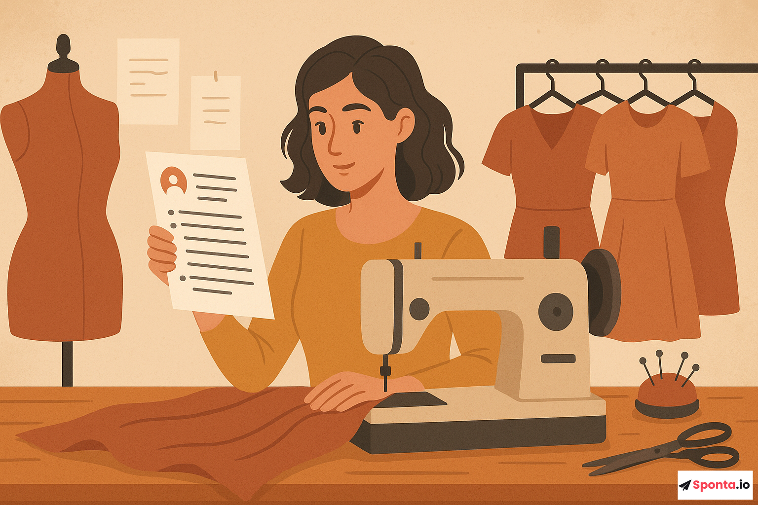 Illustration de l’article : Réussir dans l'atelier de couture : secrets d'une candidature spontanée captivante
