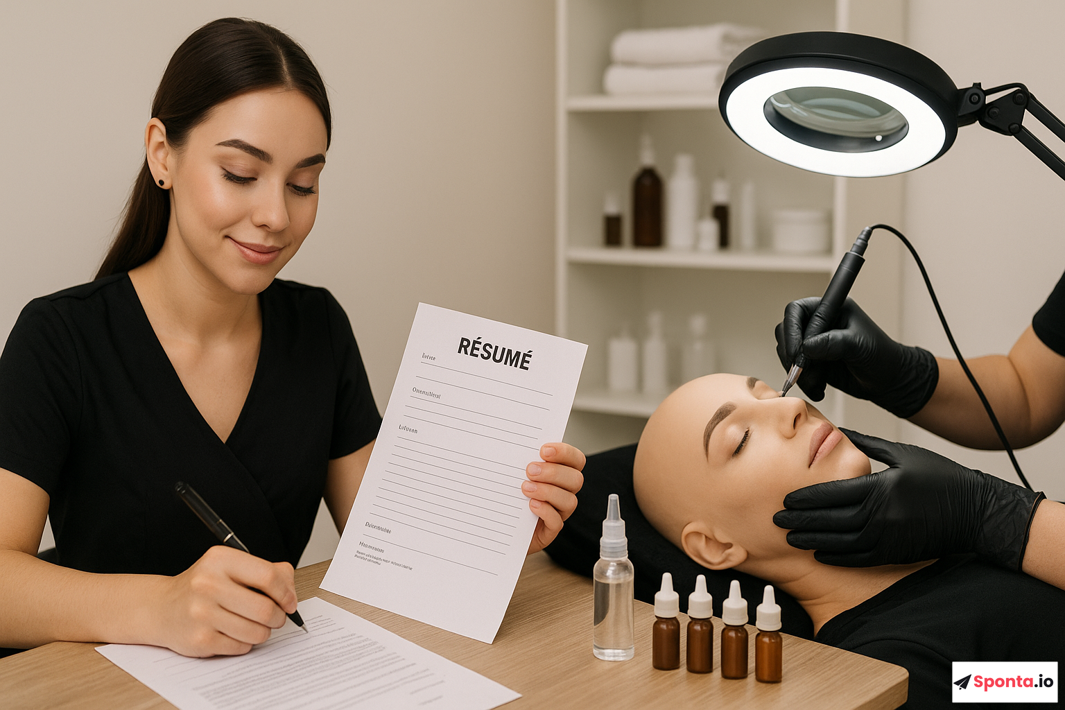 Illustration de l’article : Réussir dans le maquillage permanent : secrets d'une candidature spontanée percutante