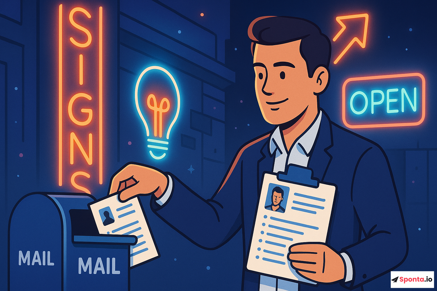 Illustration de l’article : Réussir dans le secteur des enseignes lumineuses : secrets d'une candidature spontanée efficace