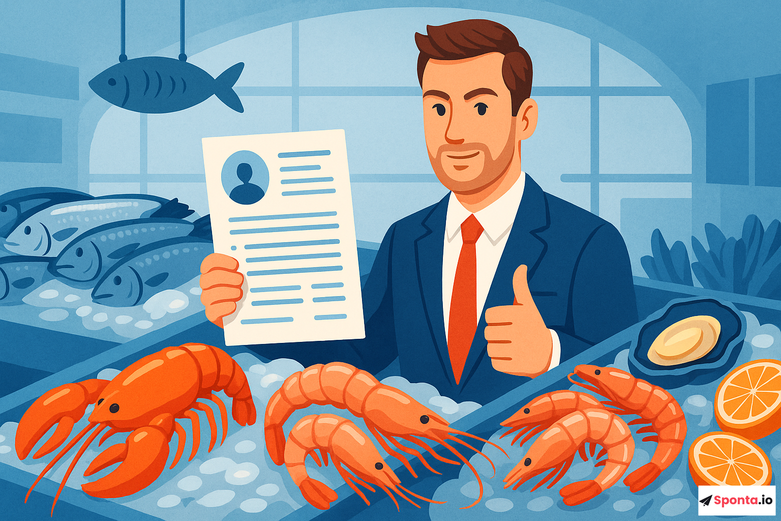 Illustration de l’article : Réussir dans le secteur des fruits de mer : secrets d'une candidature spontanée percutante