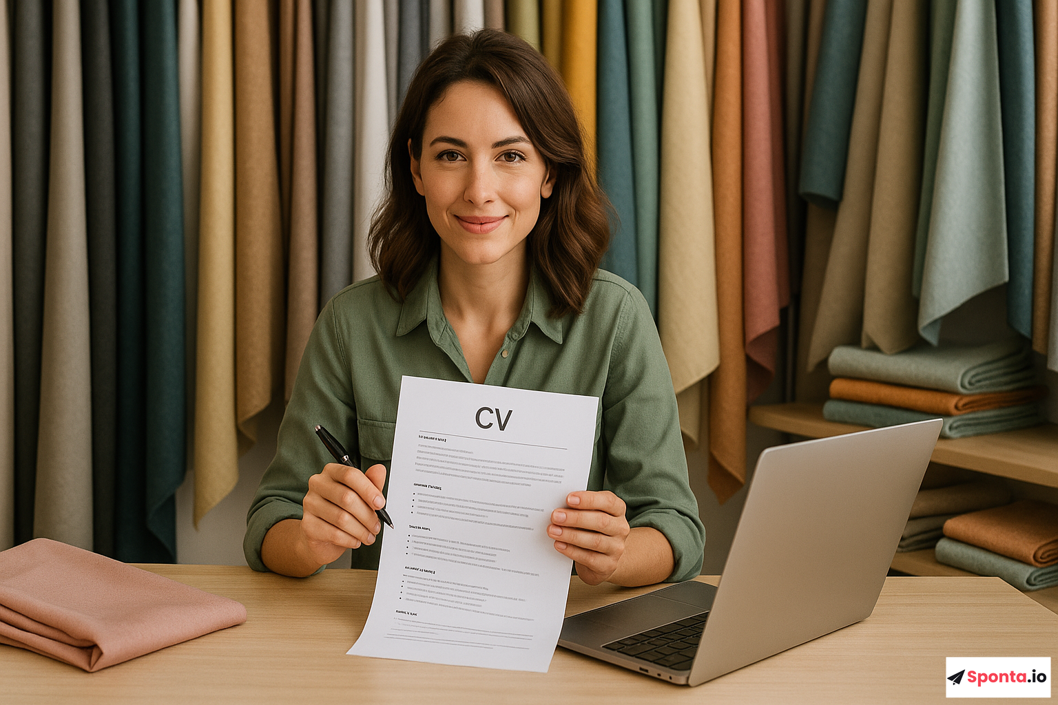 Illustration : Réussir dans le secteur des tissus : secrets d'une candidature spontanée percutante