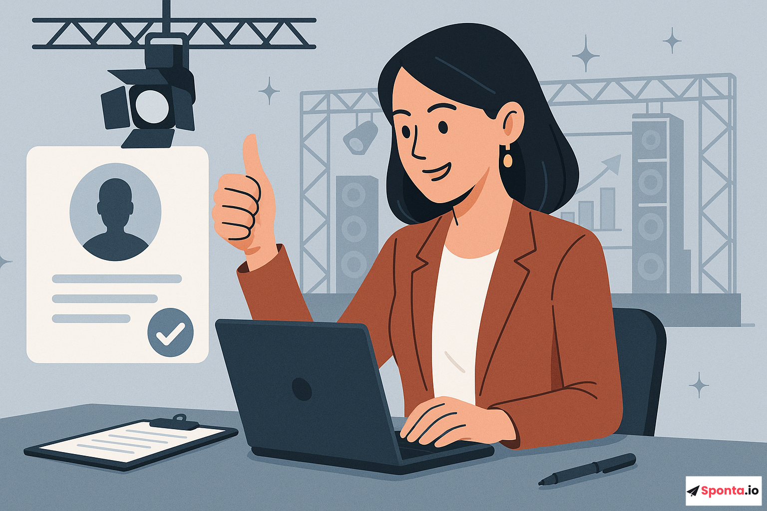 Illustration : Réussir dans le secteur technologique événementiel : secrets d'une candidature spontanée percutante