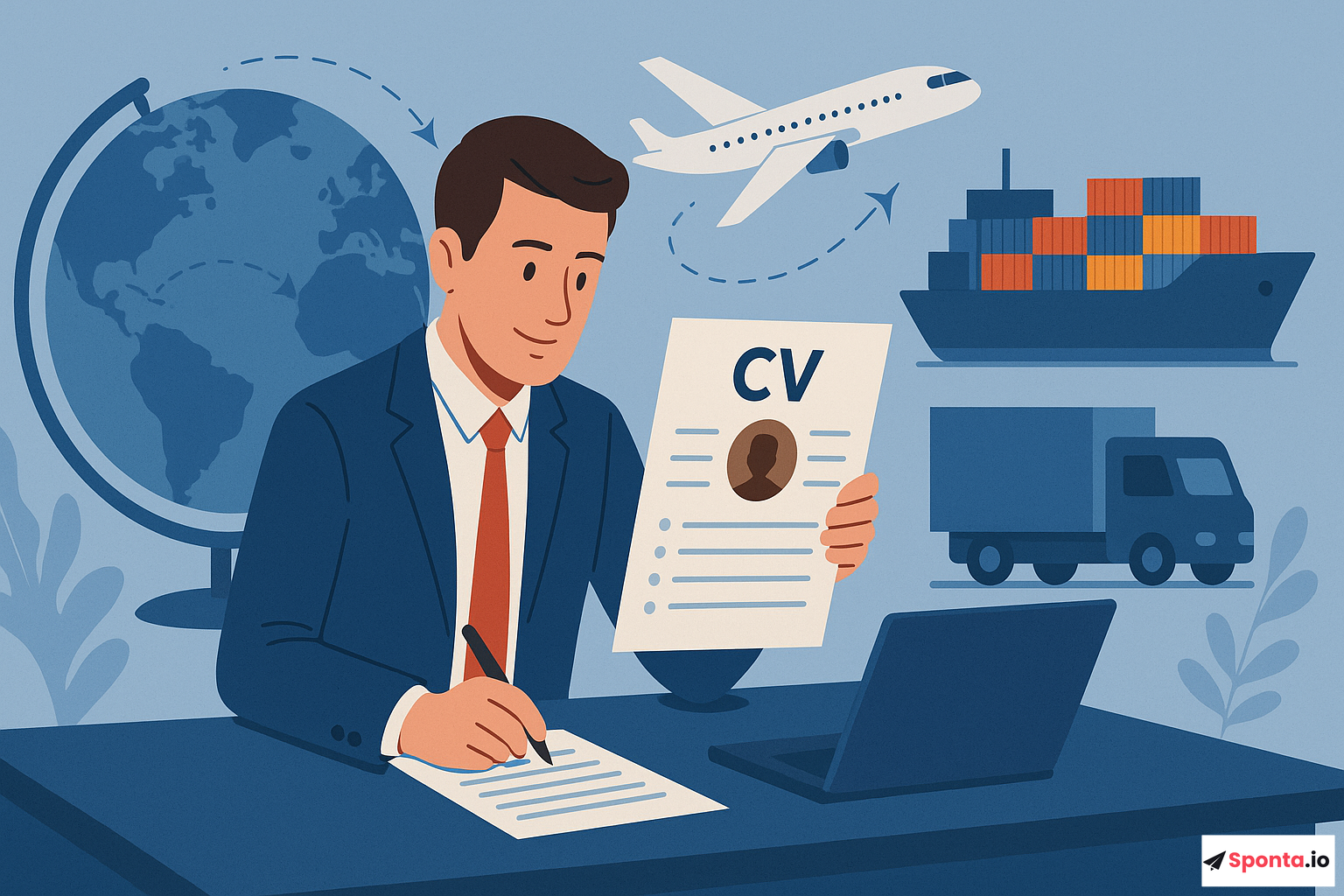 Illustration de l’article : Réussir dans le transport international : les clés d'une candidature spontanée percutante