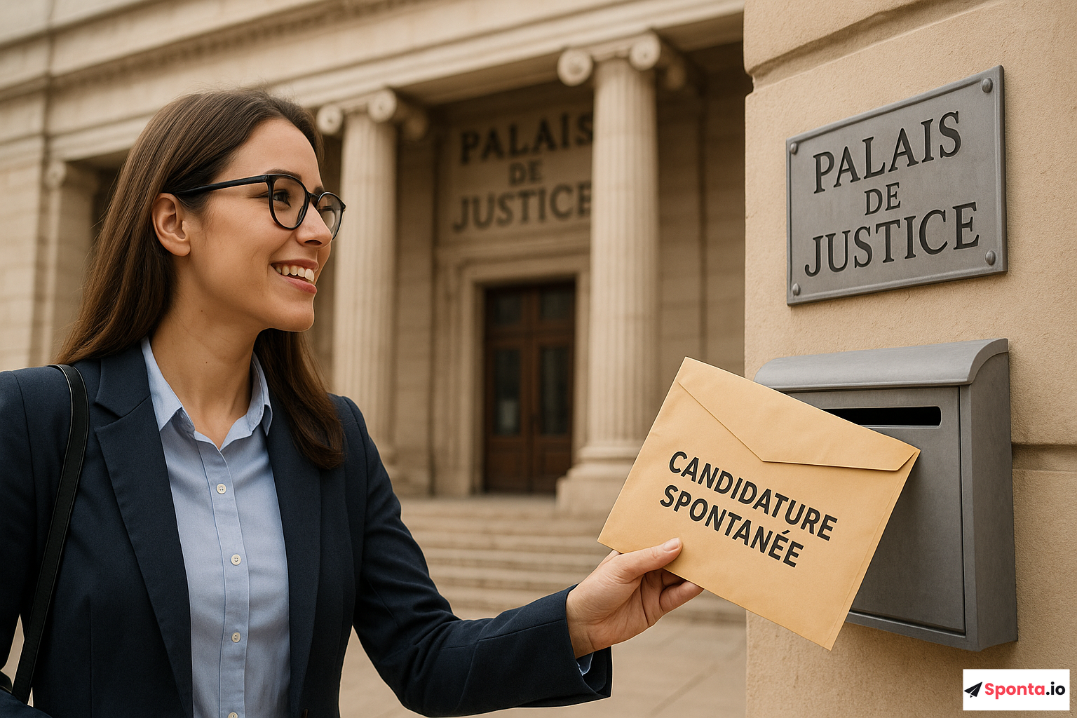 Illustration : Réussir sa candidature spontanée au Palais de justice : stratégies et conseils pour se démarquer
