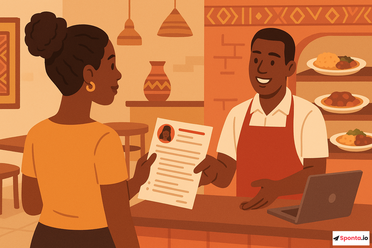 Illustration de l’article : Réussir sa candidature spontanée dans la restauration africaine : astuces pour se démarquer