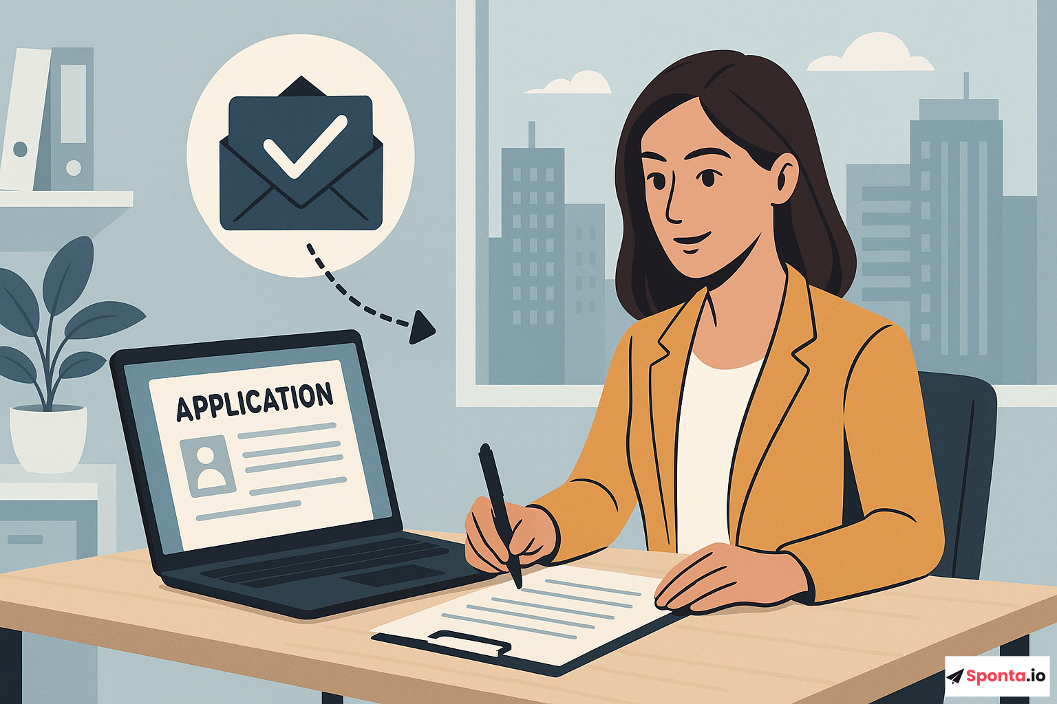 Illustration : Réussir sa candidature spontanée dans le secteur Place : stratégies et conseils pratiques