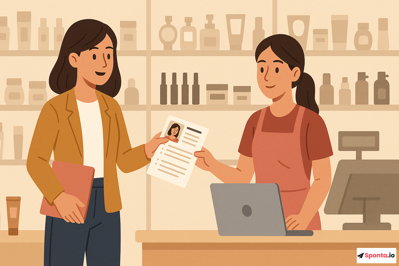 Illustration de l’article : Réussir sa candidature spontanée en magasin de produits de beauté : stratégies et conseils essentiels