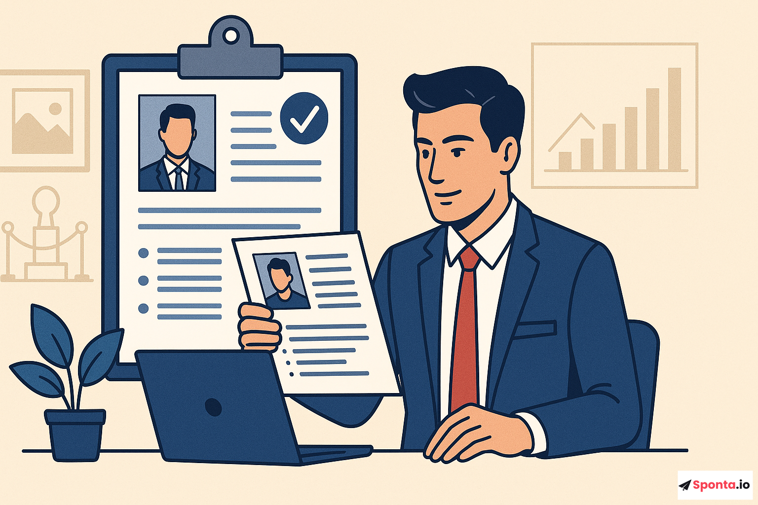 Illustration : Réussir sa candidature spontanée en tant qu'organisateur d'exposition : stratégies et conseils pratiques