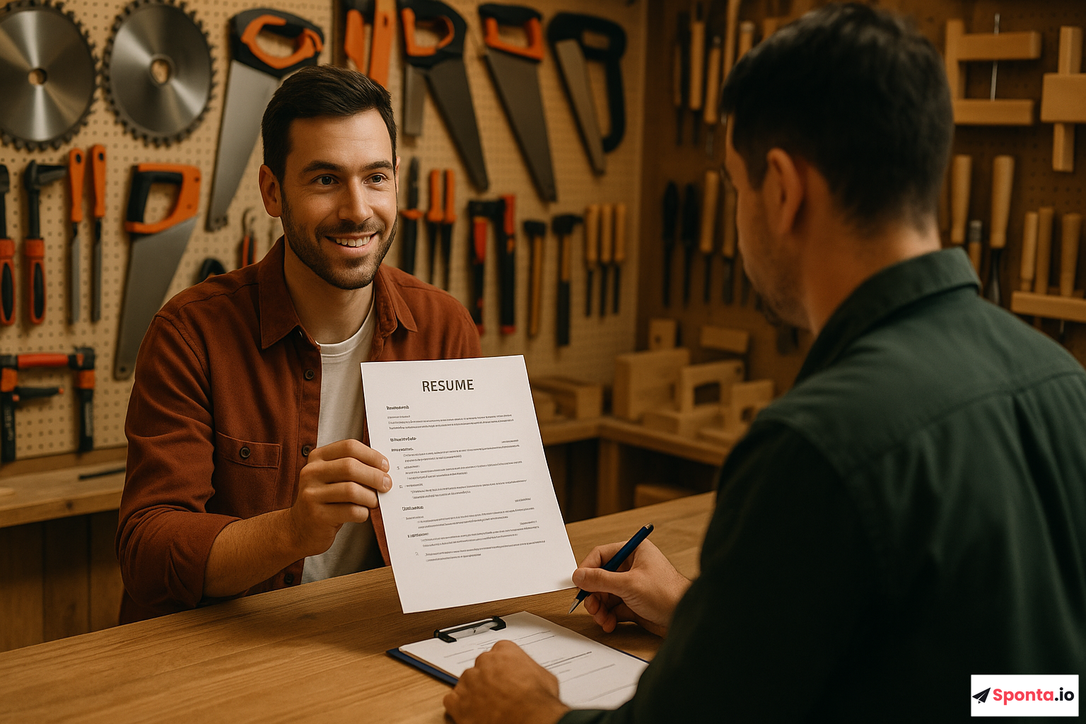 Illustration de l’article : Réussissez votre candidature spontanée en magasin de matériel pour le travail du bois : stratégies gagnantes pour se démarquer