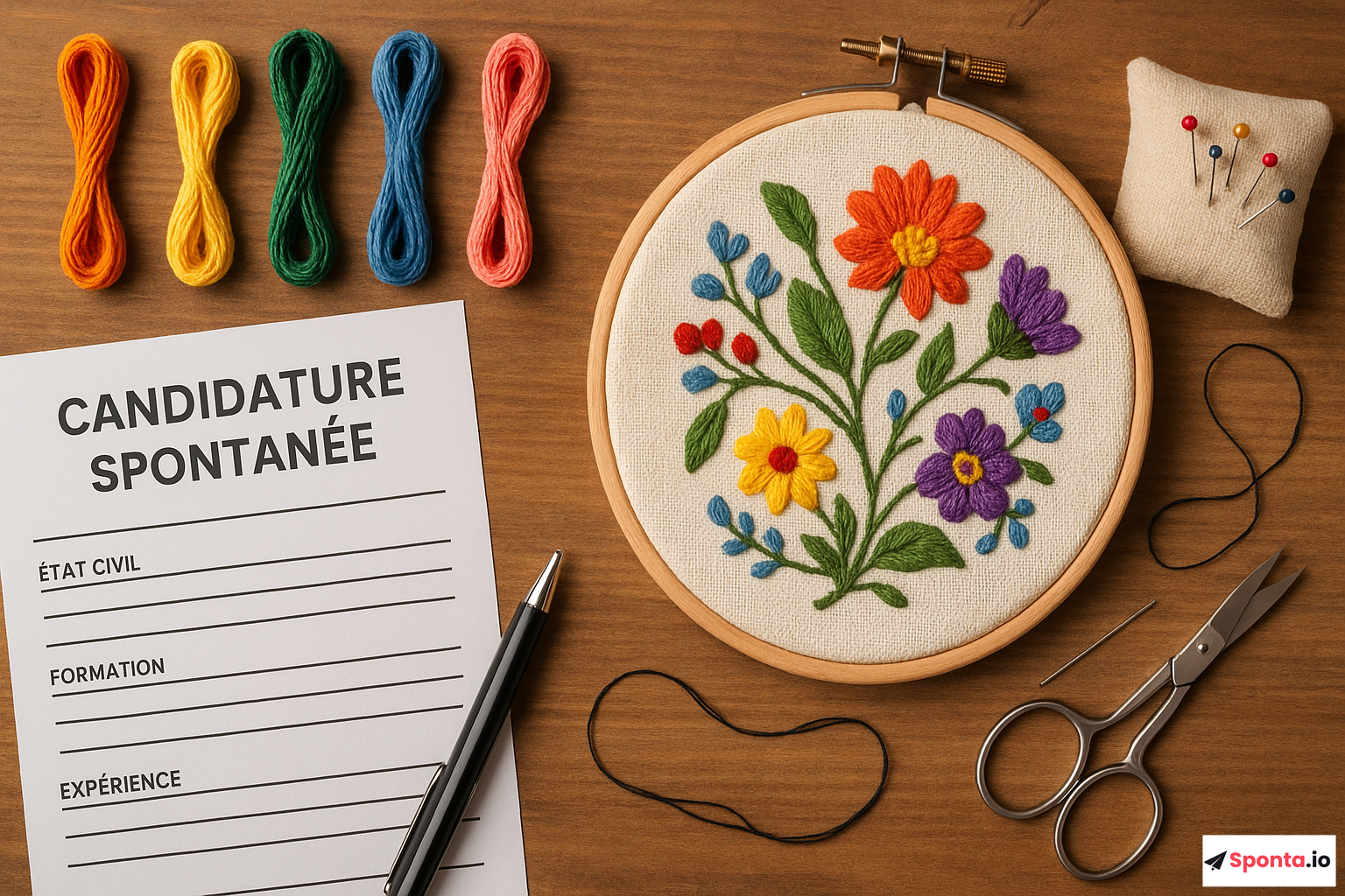 Illustration de l’article : Réussissez votre entrée dans le monde de la broderie : secrets d'une candidature spontanée percutante