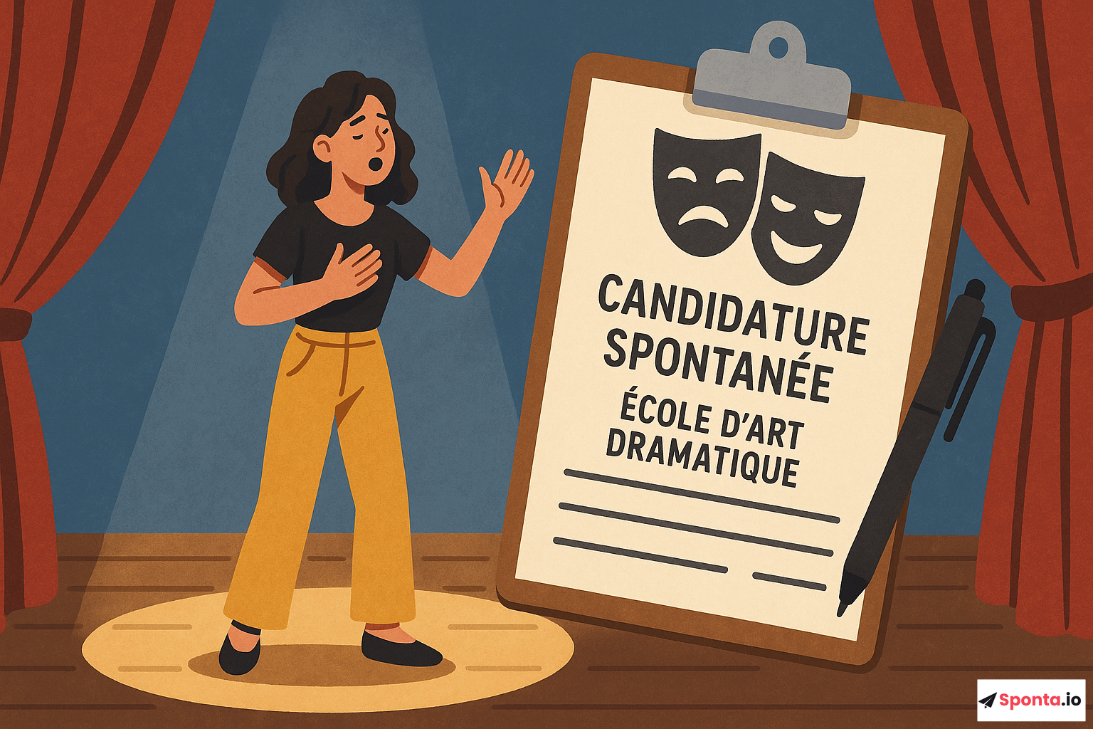 Illustration de l’article : Révélez votre talent : Stratégies gagnantes pour une candidature spontanée en école d'art dramatique